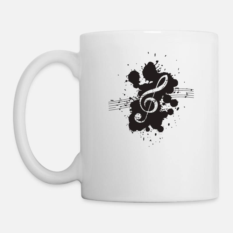 Violinschlüssel - Tasse - Weiß