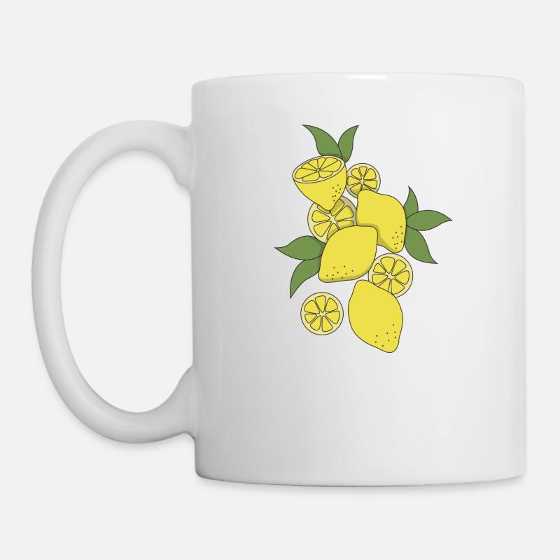 Zitrone - Tasse - Weiß