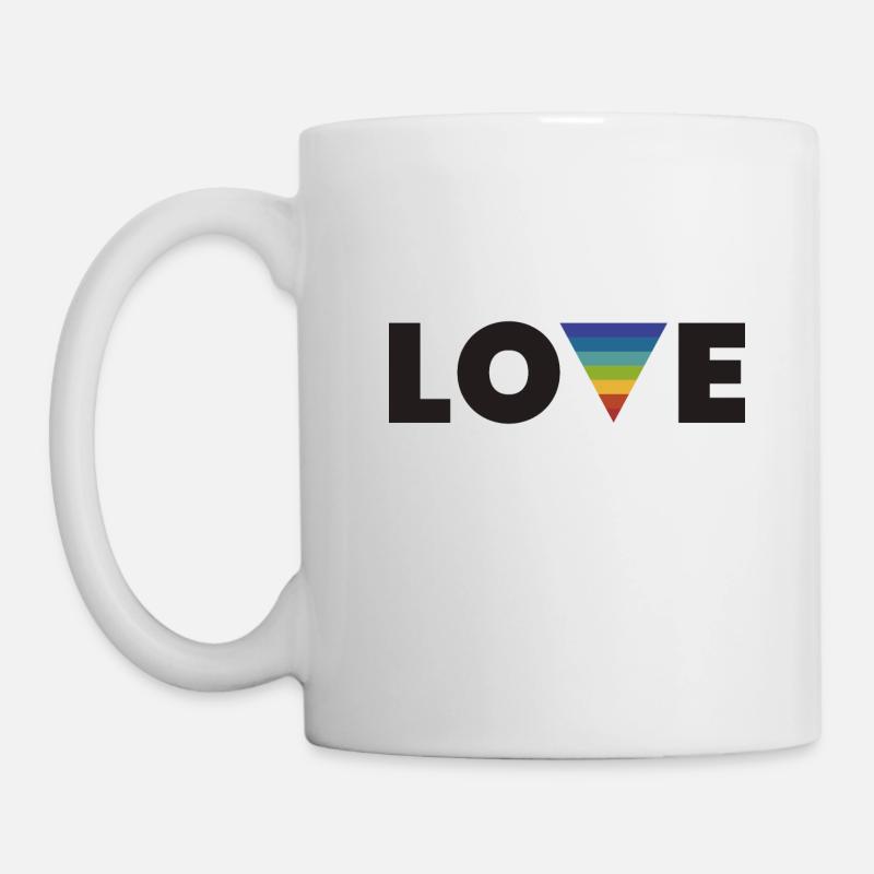 Regenbogen Liebe - Tasse - Weiß