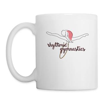 Cadeau de gymnastique rythmique Gymnastique Sports - Mug blanc - blanc - Gauche