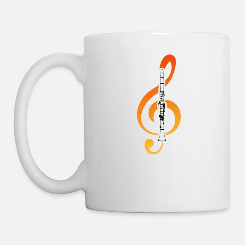 Klarinette - Tasse - Weiß