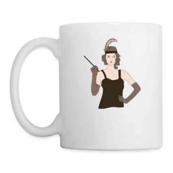 1920 1920s vintage retro Geschenk Charleston 20er - Tasse - Weiß - Links
