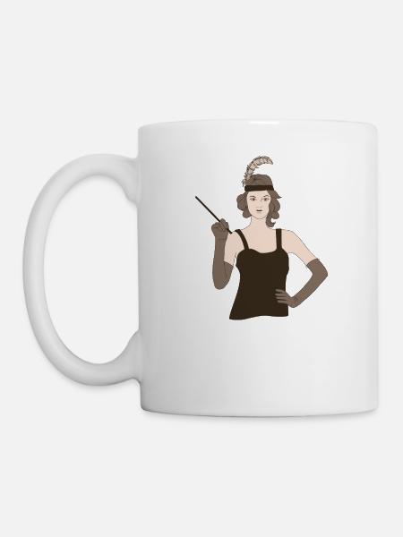 1920 1920s vintage retro gift Charleston 20s - Mug - white