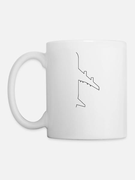 Flugzeug - Tasse - Weiß