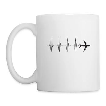 plane - Mug - white - Left