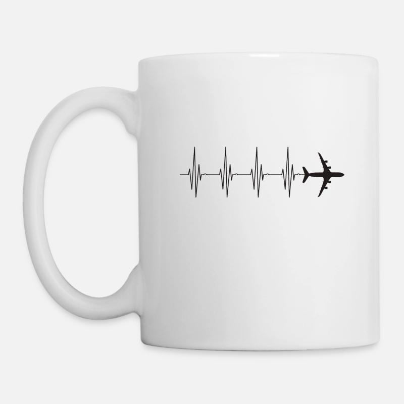 plane - Mug - white