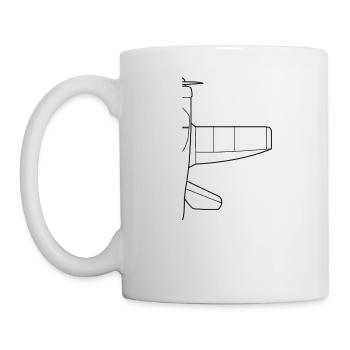 plane - Mug - white - Left