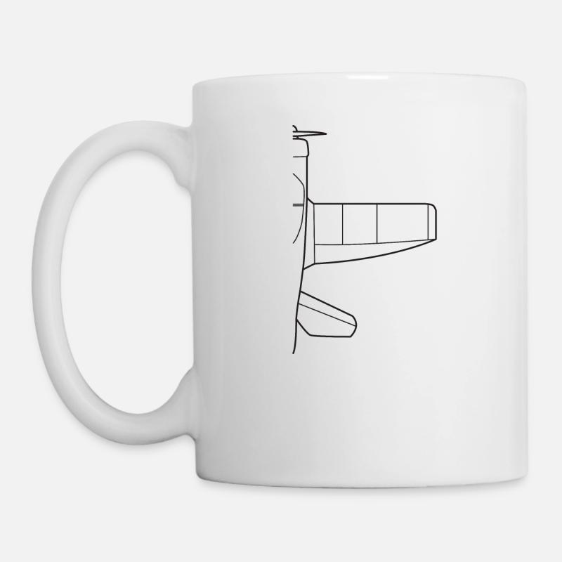 Flugzeug - Tasse - Weiß