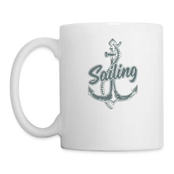 Segeln Segelboot Geschenk Segler Schiff See Yacht - Tasse - Weiß - Links