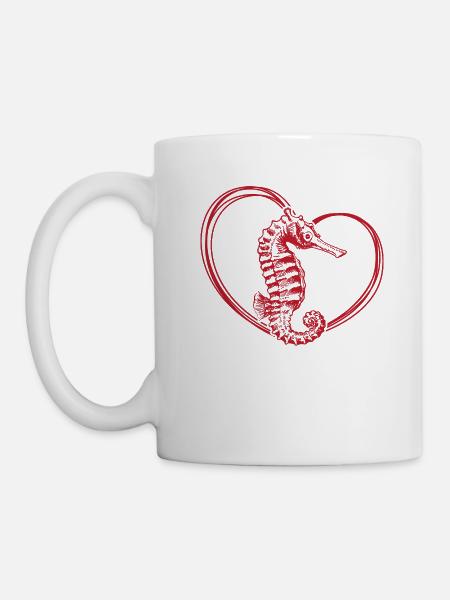 Hippocampe - Mug blanc - blanc