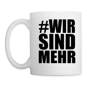 WIR SIND MEHR - Tasse - Weiß - Links