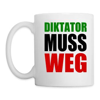 Iran diktator muss weg - Tasse - Weiß - Links