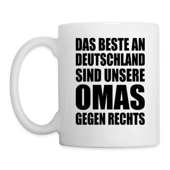 The best thing about Germany are our grannies against the right - Mug - white - Left