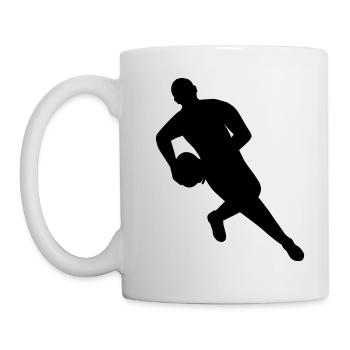 Rugby on the move - Mug - white - Left