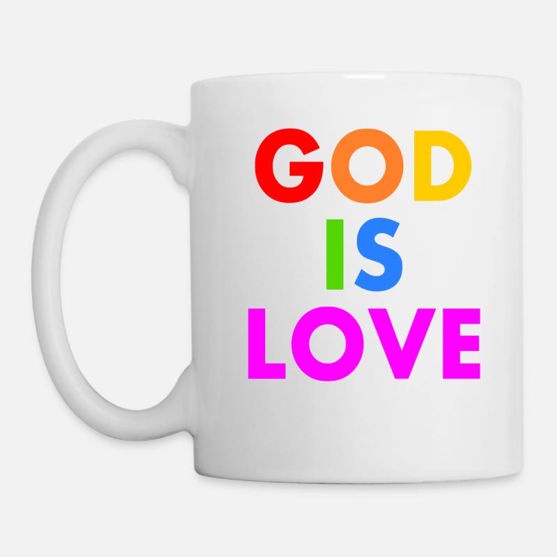 God is love - Tasse - Weiß