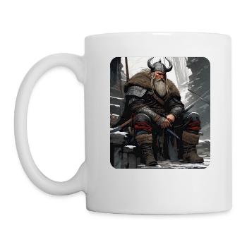 Stolzer Wikinger Krieger Germane - Tasse - Weiß - Links