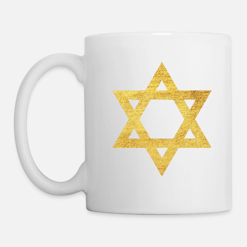 Davidstern Glaube Symbol des Schutzes - Tasse - Weiß