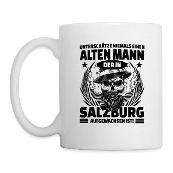 ALTER MANN SALZBURGER SALZBURG COOLES GESCHENK - Tasse - Weiß - Links