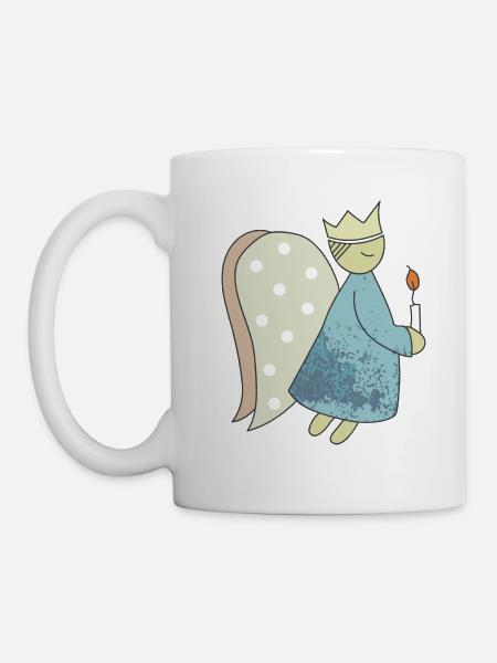Weihnachtsengel. - Tasse - Weiß