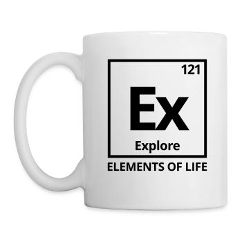 Elements of life: 121 explore tableau périodique - Mug blanc - blanc - Gauche