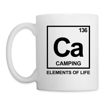 Elements of life : 136 camping - Mug blanc - blanc - Gauche