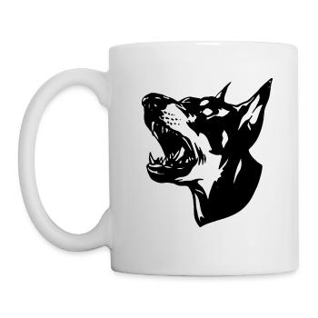 CHIEN - Mug blanc - blanc - Gauche