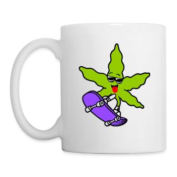 Skater weed - Mug - white - Left
