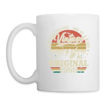 Idée Cadeau D'anniversaire Vintage Original 1955 - Mug blanc - blanc - Gauche