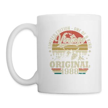 Idée Cadeau D'anniversaire Vintage Original 1988 - Mug blanc - blanc - Gauche