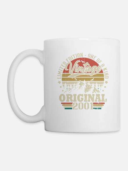Idée Cadeau D'anniversaire Vintage Original 2001 - Mug blanc - blanc