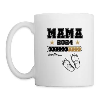Werdende Mama 2024 Loading - Tasse - Weiß - Links