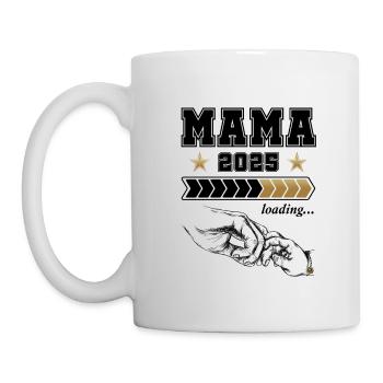 Mama Loading 2025 - Tasse - Weiß - Links