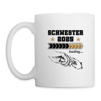 Schwester Loading 2025 - Tasse - Weiß - Links