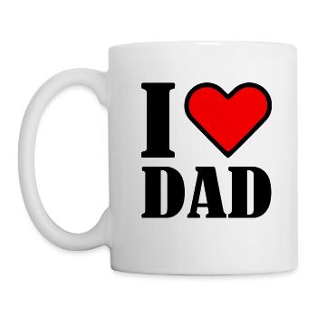I love dad - Mug - white - Left