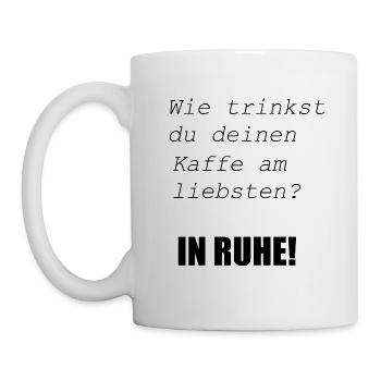 IN RUHE - Tasse - Weiß - Links
