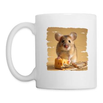 Mice are clever animals - Mug - white - Left