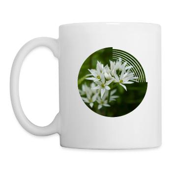 When the wild garlic blooms, it smells of leeks - Mug - white - Left