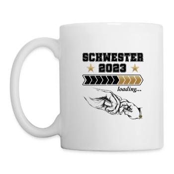 Schwester 2023 Loading - Tasse - Weiß - Links