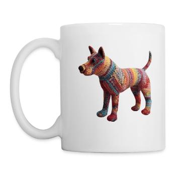 Bekannt wie ein bunter Hund ist eine Redewendung - Tasse - Weiß - Links