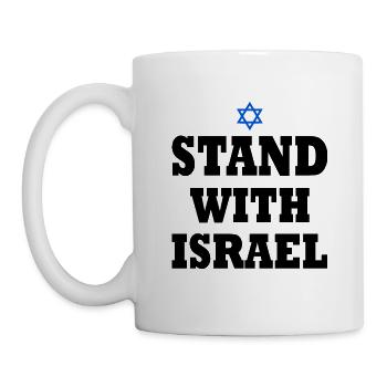 Stand with israel - Mug - white - Left