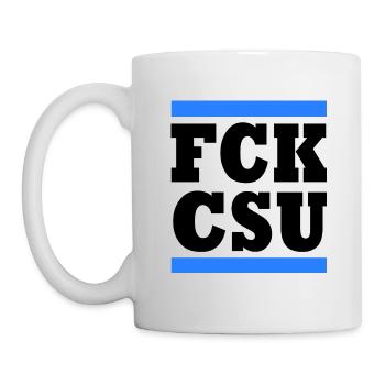 Fck csu - Tasse - Weiß - Links