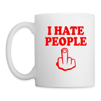 I hate people - Mug - white - Left