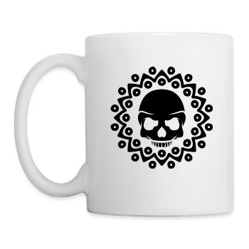 Tête de mort - Skull - Crâne - Mug blanc - blanc - Gauche