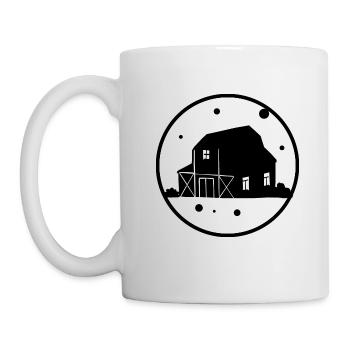 Scheune Bauernhof Ranch Ferien Urlaub - Tasse - Weiß - Links