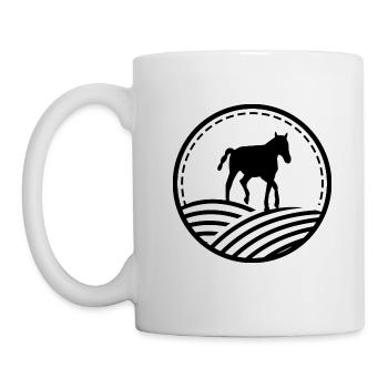 Sport équestre Liberté Poulain Ross - Mug blanc - blanc - Gauche