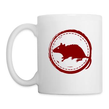 Rat - Rodent - Mug - white - Left