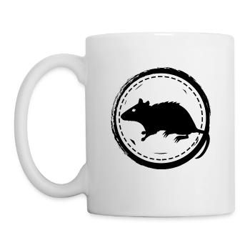 Rat - Rodent - Mug - white - Left