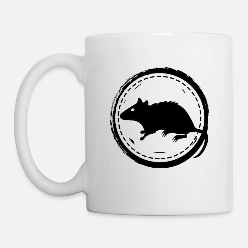 Ratte - Nagetier - Tasse - Weiß