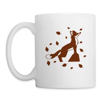 Renard - Animal, Zoo, Amoureux des animaux, Conservation de la nature - Mug blanc - blanc - Gauche
