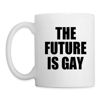 the future is gay - Mug - white - Left